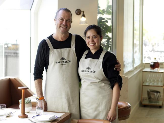 Rockpool Dining Group Culinary Director Neil Perry with Bar Patrón by Rockpool head chef Pamela Valdes Pardo.