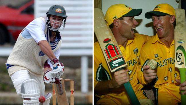 Michael Bevan for Manly in 2003, and with Andy Bichel after their match winning partnership against England in the 2003 World Cup in South Africa.