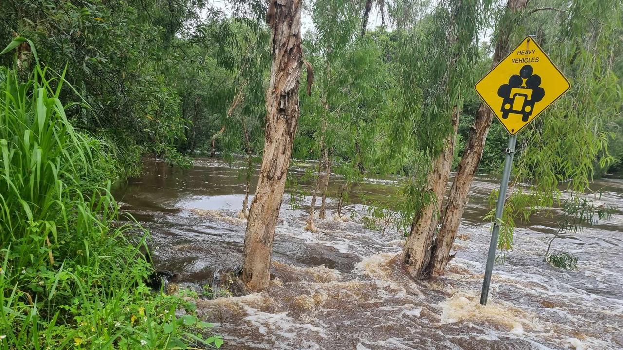 Water Park Creek At Byfield Swells After Recent Rain 