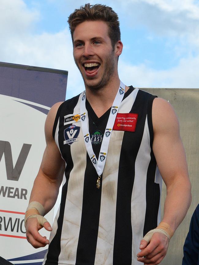 Nathan Foote won the best on ground medal. Picture: Josie Hayden