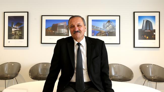 Hobart's Ali Sultan in his offices on the top floor of the Commonwealth Bank building in Liverpool St.