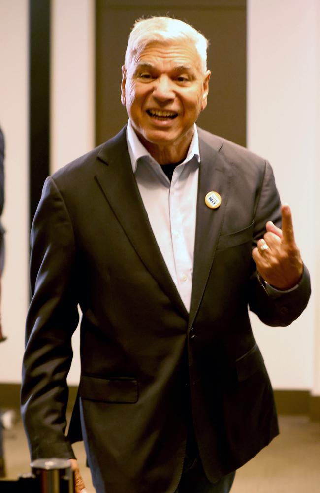 Warren Mundine on the night of victory. Photo Steve Pohlner