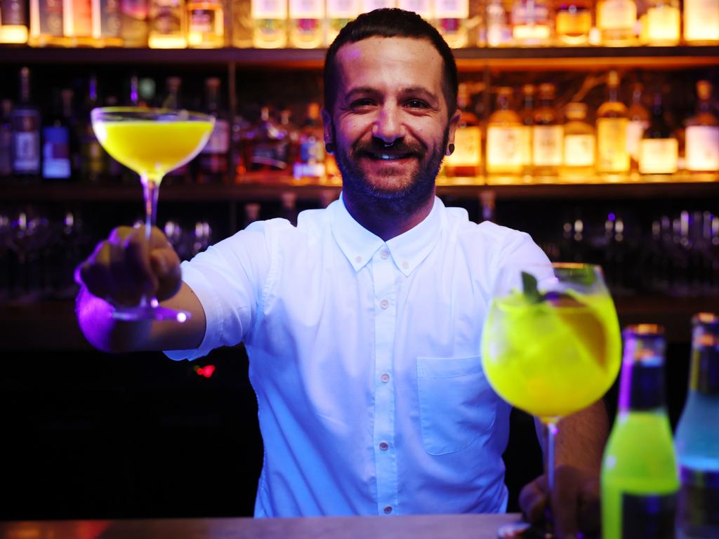 Hickson House is hosting an immersive dark room cocktail-making session on Friday and Saturday nights. Picture: Rohan Kelly