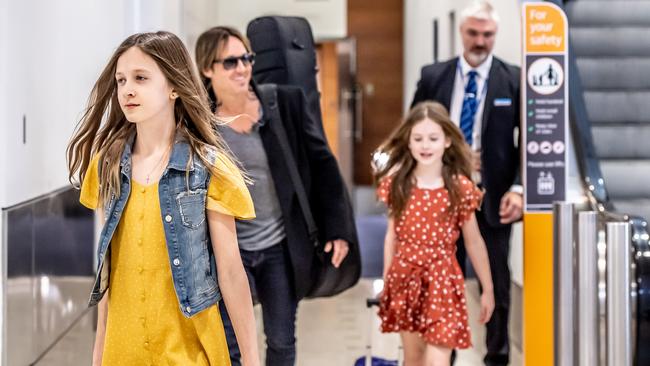 Keith Urban, Sunday Rose and Faith Margaret. Picture: Monique Harmer