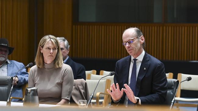 ANZ chief executive Shayne Elliott and group executive, Australian retail Maile Carnegie. Picture: Martin Ollman