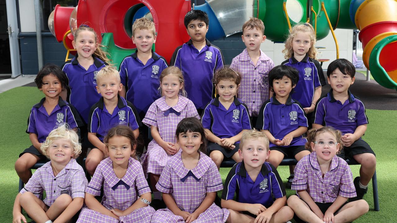 My First Year: Broadbeach State School Prep C. Front row: Taj, Harlow, Kayle, Leo, Magnolia May. Middle row: Fox, Zayde, Ayla, Frankie, Sei, Yamato. Back row: Luna, Jett, Surkhab, Errol, Vika. Picture Glenn Hampson