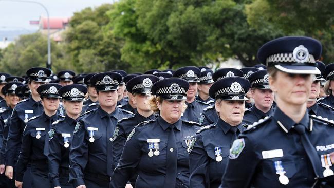 SAPOL celebrates the first century of women in policing in 2015. Picture: Roy Van Der Vegt.