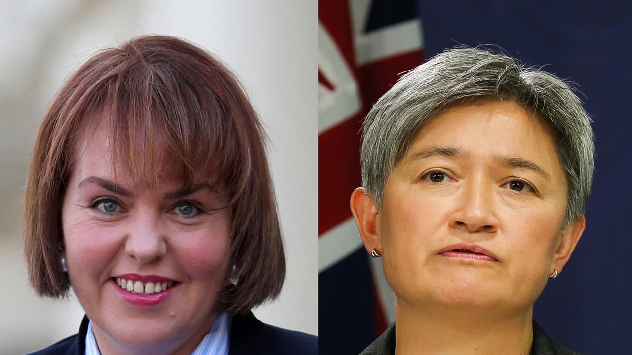 Kimberley Kitching ‘never lodged a complaint’ about bullying at the hands of senator Penny Wong (pictured), Katy Gallagher and Kristina Keneally, Labor leaders say.