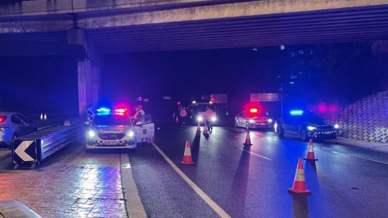 A police checkpoint at the Queensland border with NSW. Picture: QPS