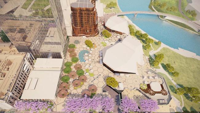 The approved design for Festival Plaza.