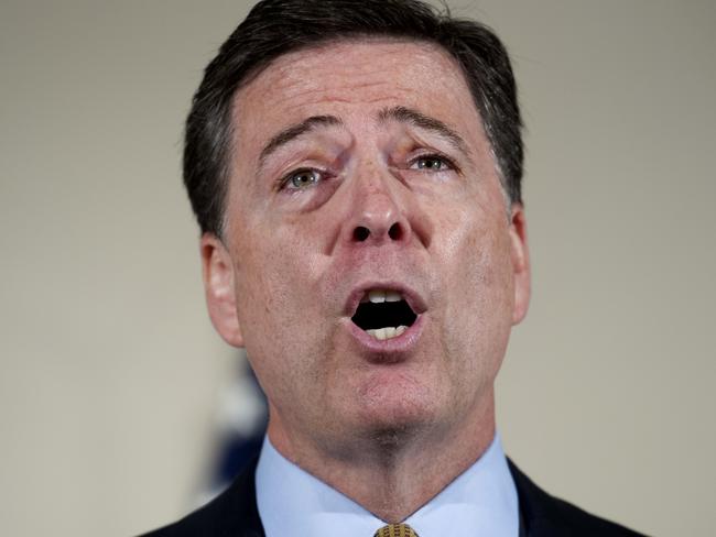 FBI Director James Comey said there will be another review of Hillary Clinton’s emails. Picture: AP Photo/Cliff Owen, File