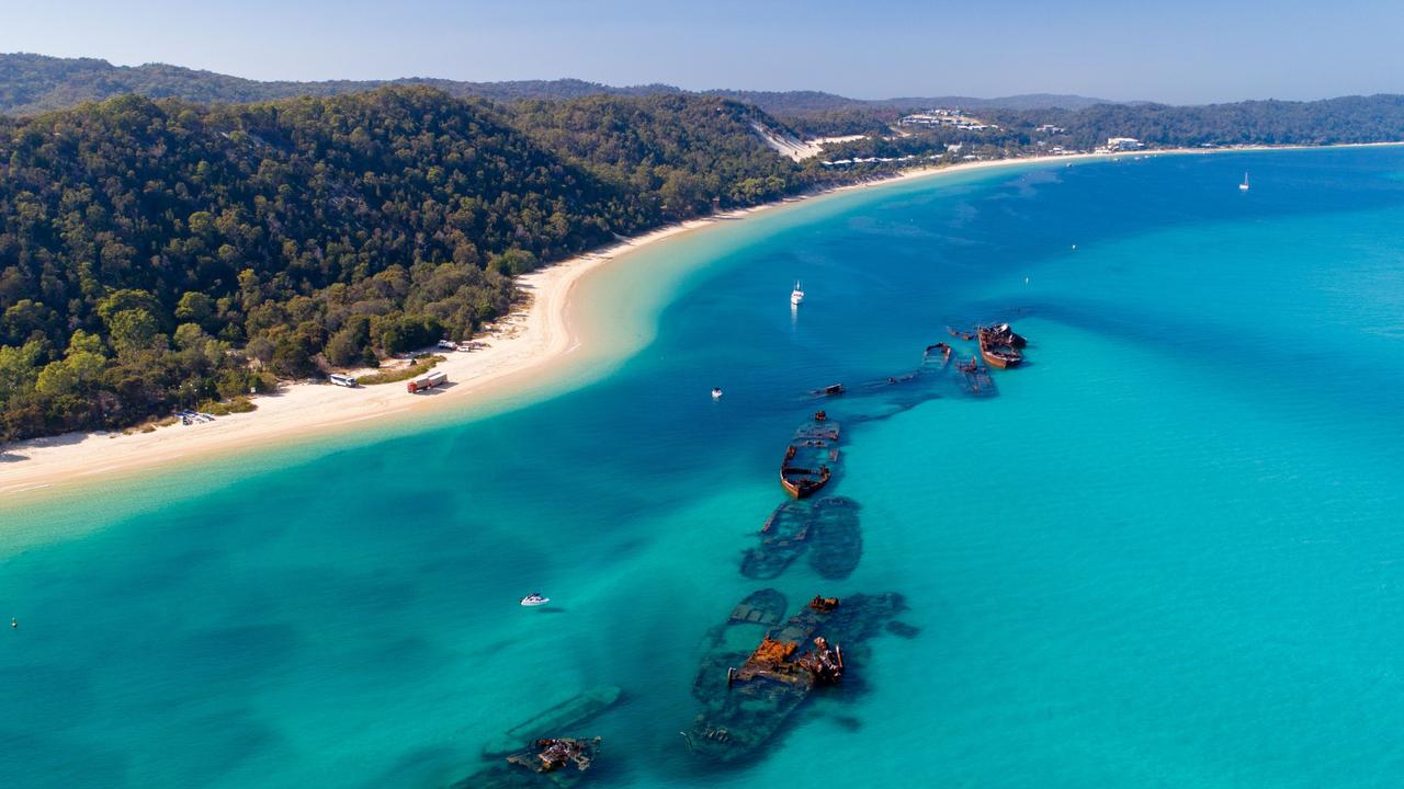 Tangalooma Moreton Island is just off the coast of Brisbane.