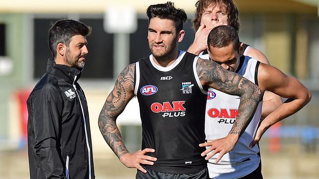 Chad Wingard at Port Adelaide training. Picture: Tom Huntley