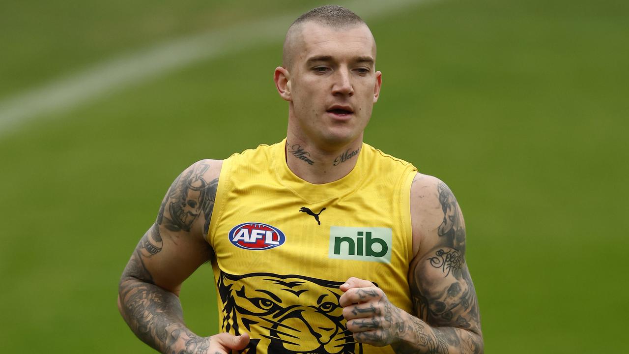 Dustin Martin is ramping up preparations to return for the elimination final.