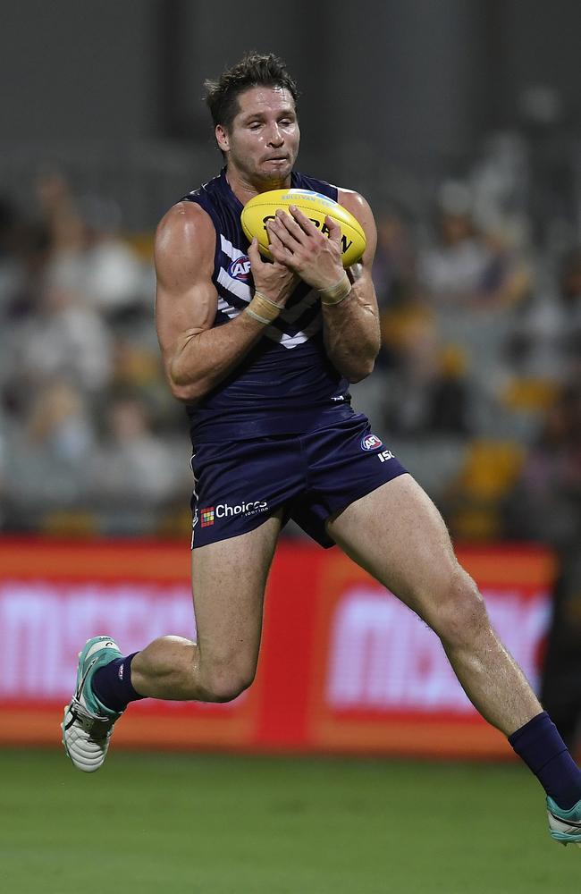 Jesse Hogan in Dockers colours. Picture: Ian Hitchcock/Getty Images.