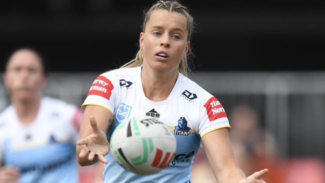 NRLW 2024 RD03 Brisbane Broncos Women v Gold Coast Titans Women - Lauren Brown /