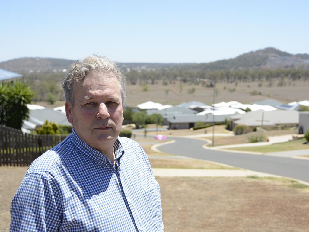 NOT HAPPY: Fernleigh development manager Geoff Kath has taken aim at the Toowoomba Regional Council's planning department, after the massive proposed Westbrook housing estate was hacked into an 