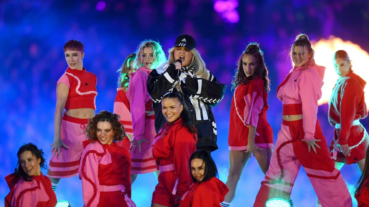 Tones and I performs the pre-game entertainment for the World Cup final (Photo by Justin Setterfield/Getty Images)