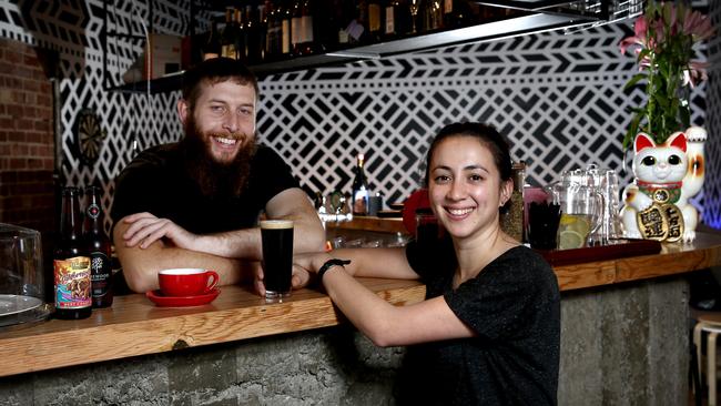 55ml Bar owners Seamus Noone and Seira Hotta. Picture: Mike Burton