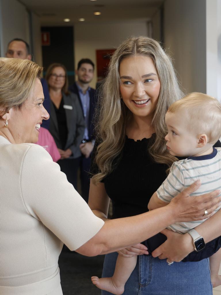 Michelle Rowland visits Rouse Hill Town Medical centre. Picture: NewsWire / Damian Shaw