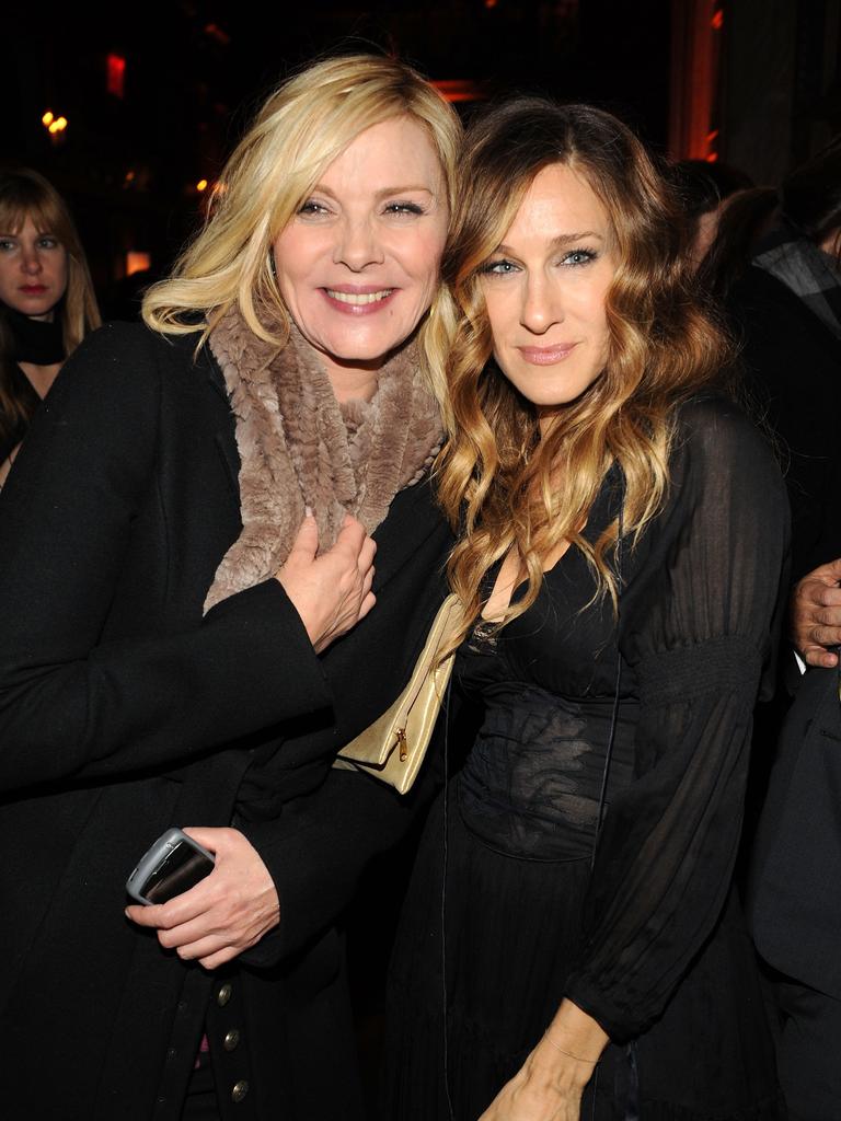 Kim Cattrall and Sarah Jessica Parker pictured together in 2009. Picture: Getty Images.