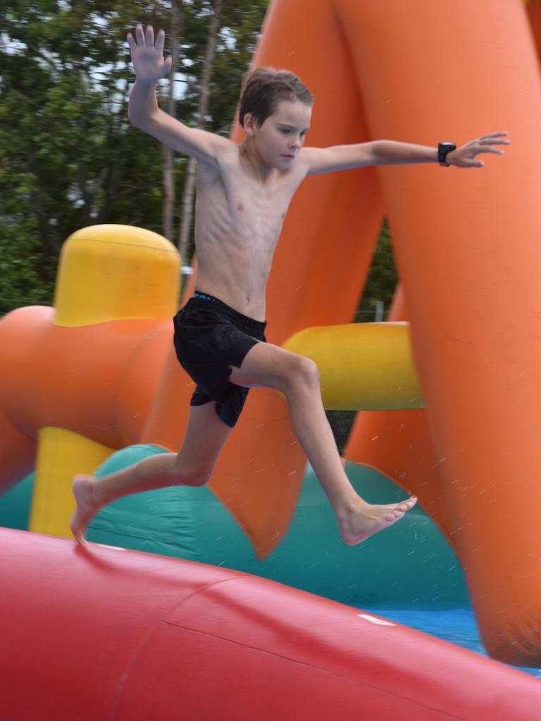 PARTY TIME: There were plenty of splatters and splashes at Dalby's pool party on Saturday.