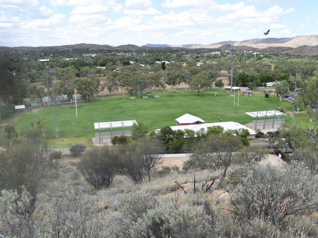 Anzac Oval in Alice Springs, where it is proposed the National Indigenous Art Gallery will be built. Picture: ANDREA JOHNSTON