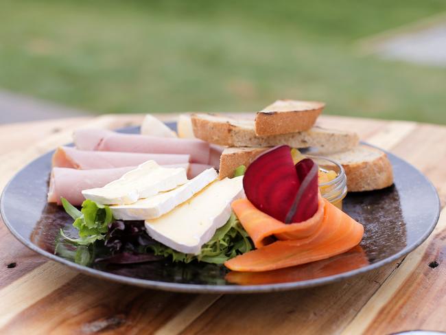 An antipasto plate is one of the culinary delights to be found.