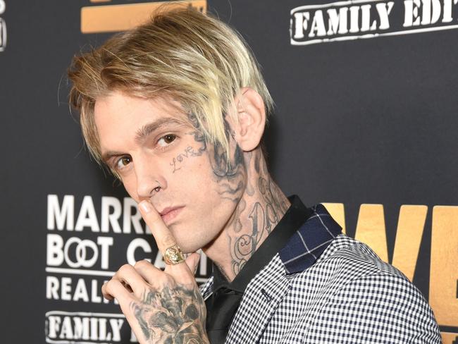 Singer Aaron Carter died at age 34. Picture: Presley Ann/Getty Images for WE TV