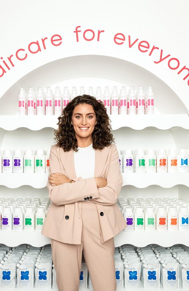 People Haircare, created by Melbourne marketing guru Katherine Ruiz, is only sold at Coles. Picture: Supplied