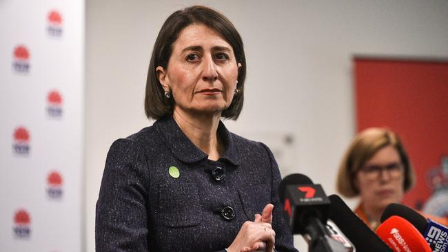 Worrying school cluster … Premier Gladys Berejiklian.