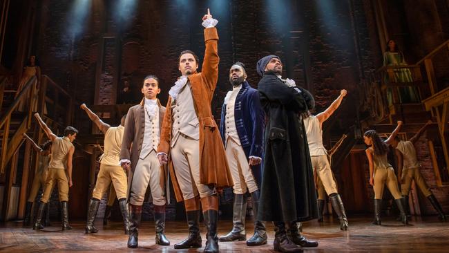 The Sydney production of Hamilton. Picture: Daniel Boud