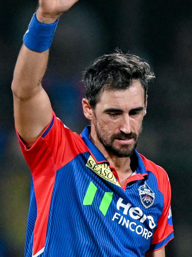 Mitchell Starc is also there with the Delhi Capitals. Picture: Money Sharma / AFP