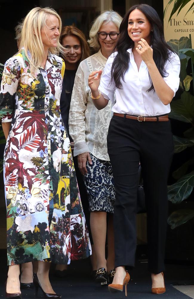 Meghan, Duchess of Sussex departs after launching the Smart Works capsule collection on September 12, 2019 in London, England. Picture: Chris Jackson/Getty Images