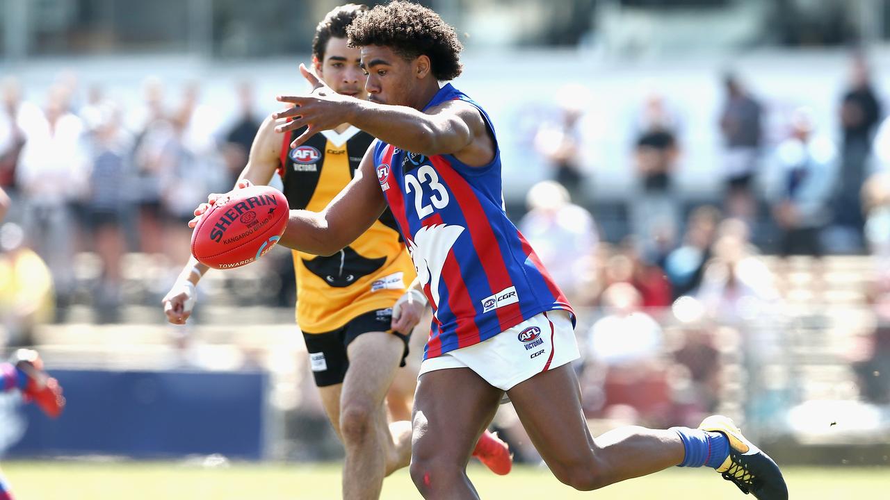 Isaac Quaynor won the goalkicking test. Photo: Robert Prezioso/AFL Media/Getty Images.