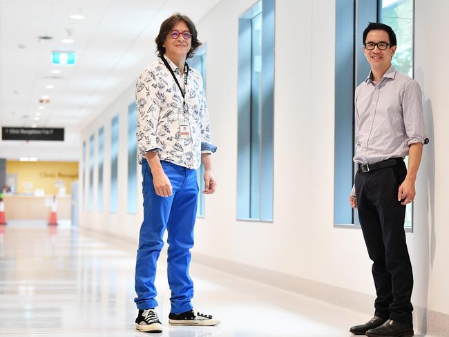 Ted Chamberlain Director of Hospital in the Home and Keat Choong Clinical Director Infectious Diseases at Sunshine Coast University Hospital played major roles in the region’s handling of the coronavirus pandemic. Photo Patrick Woods