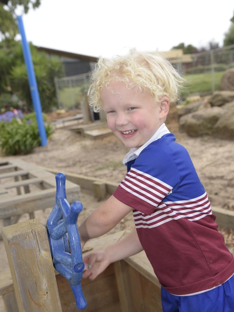 My favourite thing about school. Joseph: “It’s playing with my friends.” Picture: Alan Barber