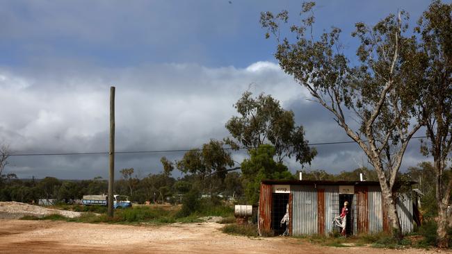 The Opal mining town of Grawin where the Royal Flying Doctor Service hold a weekly health clinic for locals. Picture: Jonathan Ng