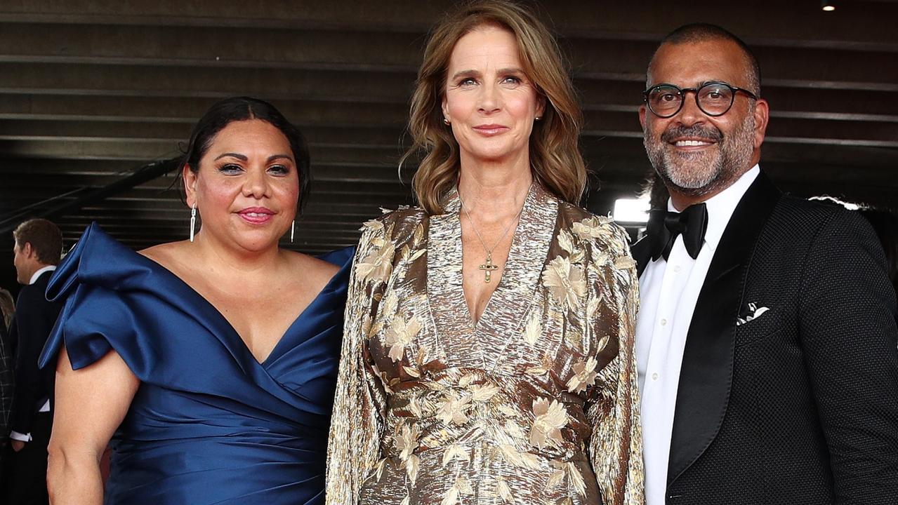 Rachel Griffiths and Deborah Mailman arrive at the Sydney Opera House. Picture: Lisa Maree Williams/Getty