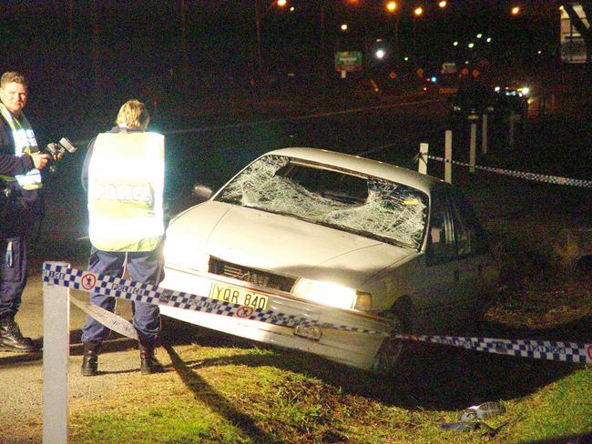 The crime scene on June 15, 2003.