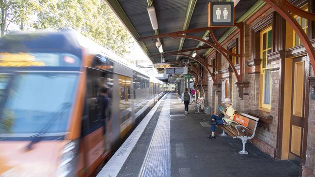 A ring of 1200m around eight stations will be rezoned to allow high density developments in phase one. Picture: NCA NewsWire/Simon Bullard