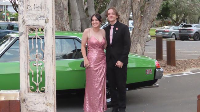 Alycia Parker and Brandon Madden at the Hervey Bay State High School formal.