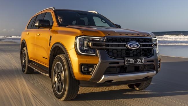 The new standards make concessions to four-wheel-drives such as the Ford Everest, which is a spin off from the Ranger ute. Picture: Supplied.