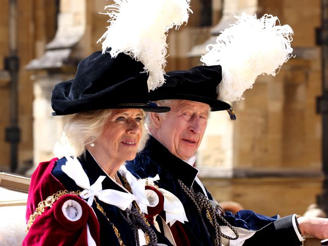 Queen Camilla and King Charles III were all smiles. Picture: Getty Images