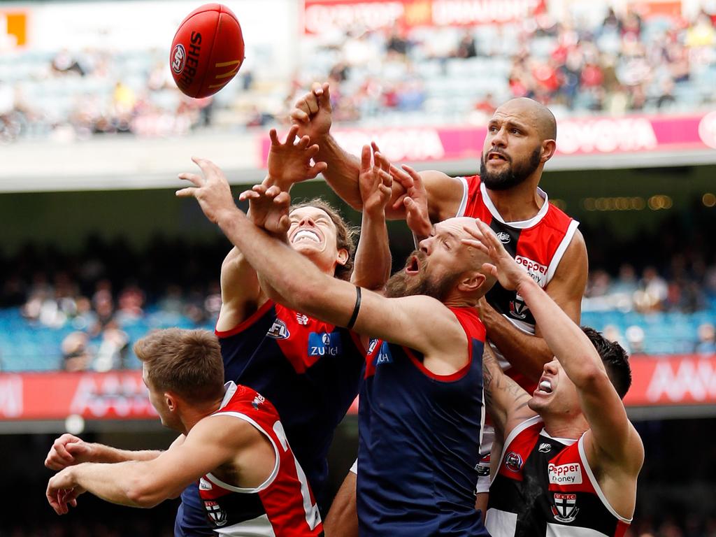 Melbourne are the last undefeated team of the 2022 season. Picture: Dylan Burns/AFL Photos via Getty Images