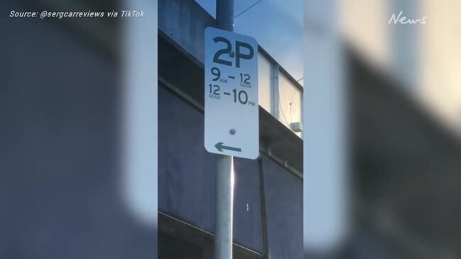 Odd detail in Aussie parking sign