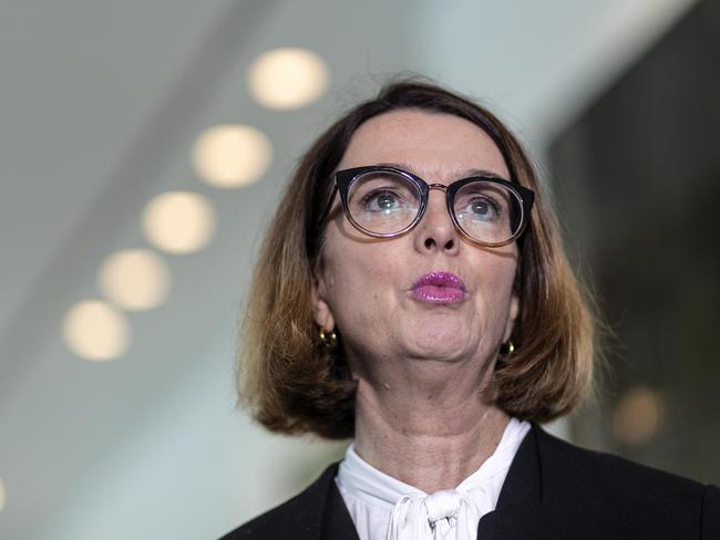 Minister for Families and Social Services Anne Ruston during a press conference at Parliament House in Canberra. Picture Gary Ramage