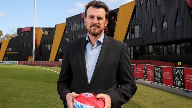 Richmond AFL club CEO, Brendon Gale, at the Tigers Punt Road Oval headquarters. Stuart McEvoy/The Australian.