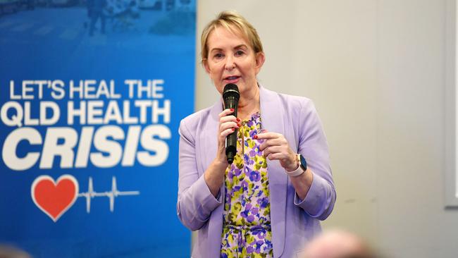 Shadow Health Minister Ros Bates in Townsville for the 30th Queensland Health Crisis Town Hall. Picture: Shae Beplate