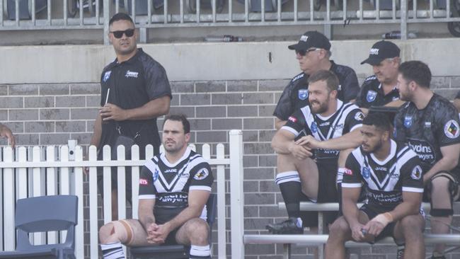 Jarryd Haynes at Ringrose Oval supporting the Wentworthville Magpies. Picture: NewsWire / Monique Harmer